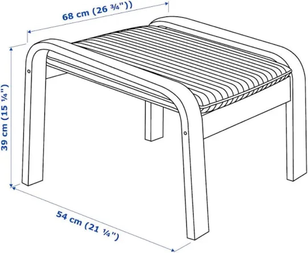【IKEA】POÄNG ポエング パーソナルチェア＆オットマン