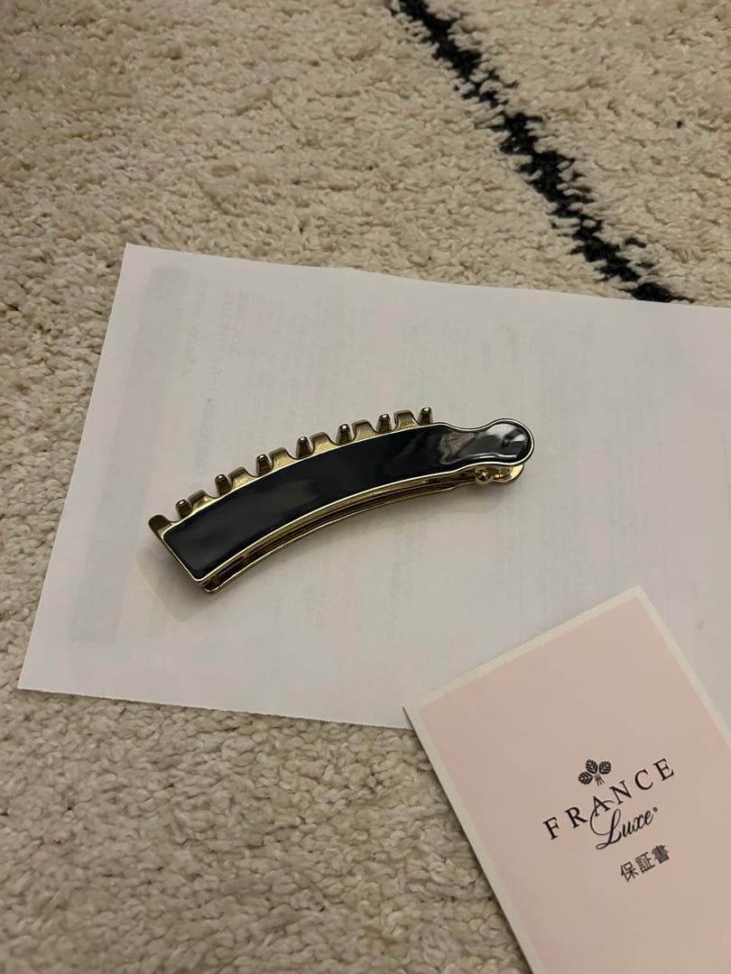 FRANCE LUXE エナメル キャスケード（ネイビー/ゴールド）