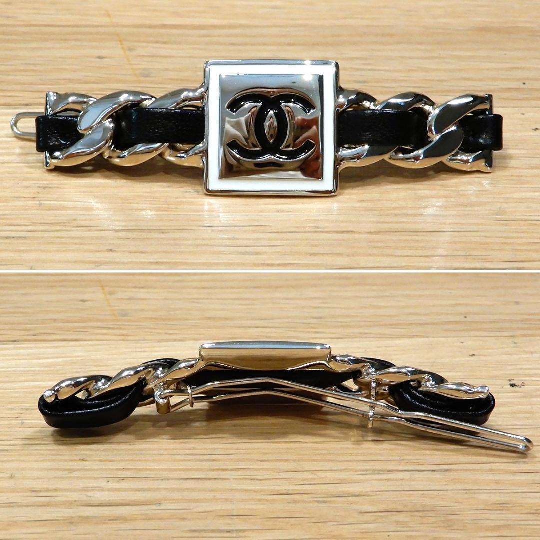 tey様の 新品同様 シャネル バレッタ ココマーク チェーンデザイン