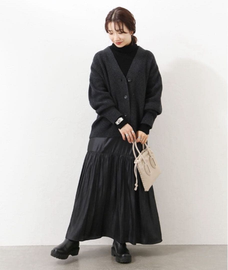 極美品ジャーナルスタンダード カーディガン　1.54万　ゆったり赤ウール100%