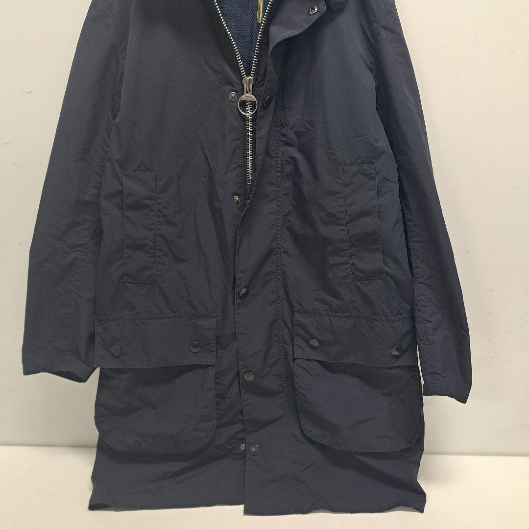 Barbour バブアーコート ジャケット ネイビー M ダブルジップ 4ポケ