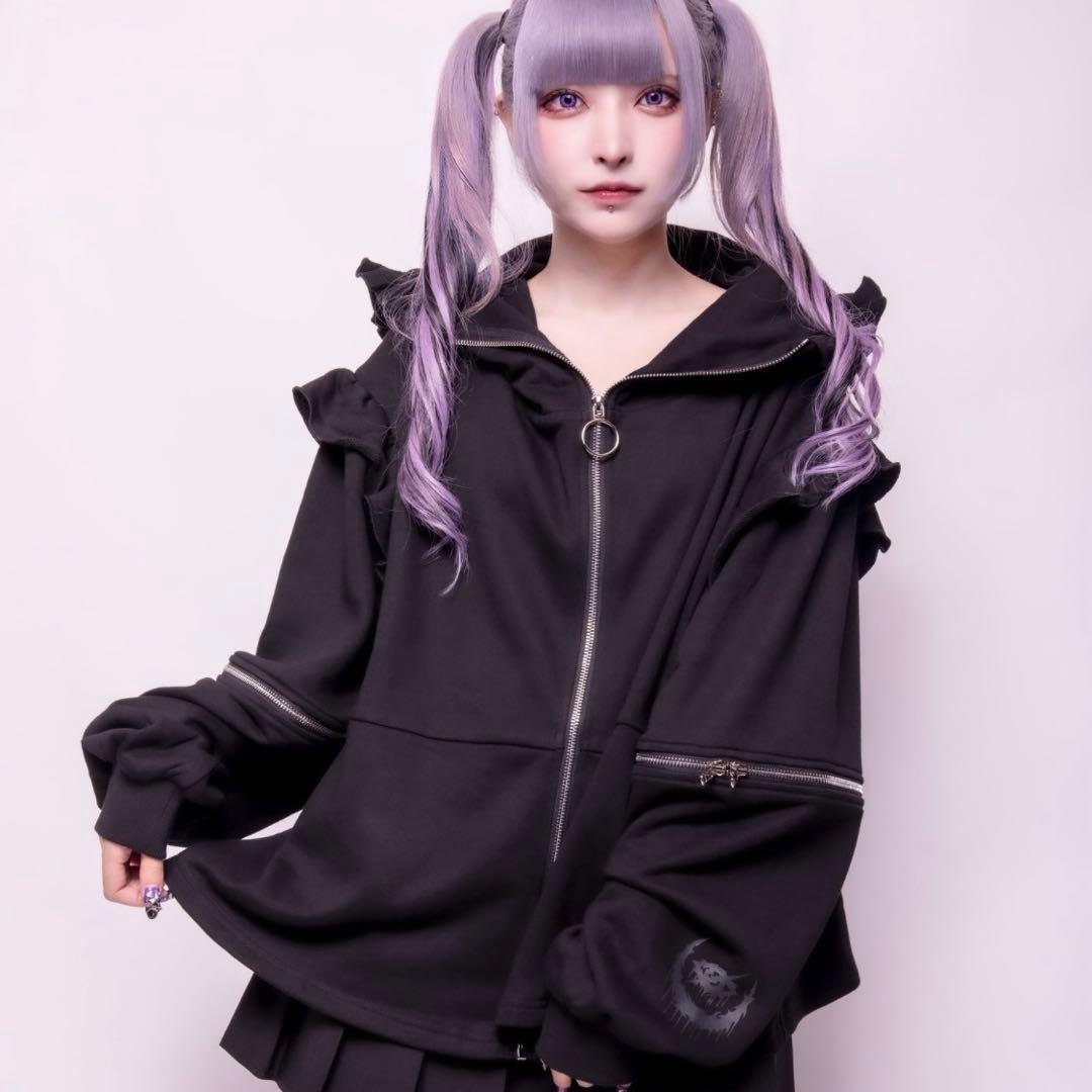 BABUPK 2 KRY フリルパーカー