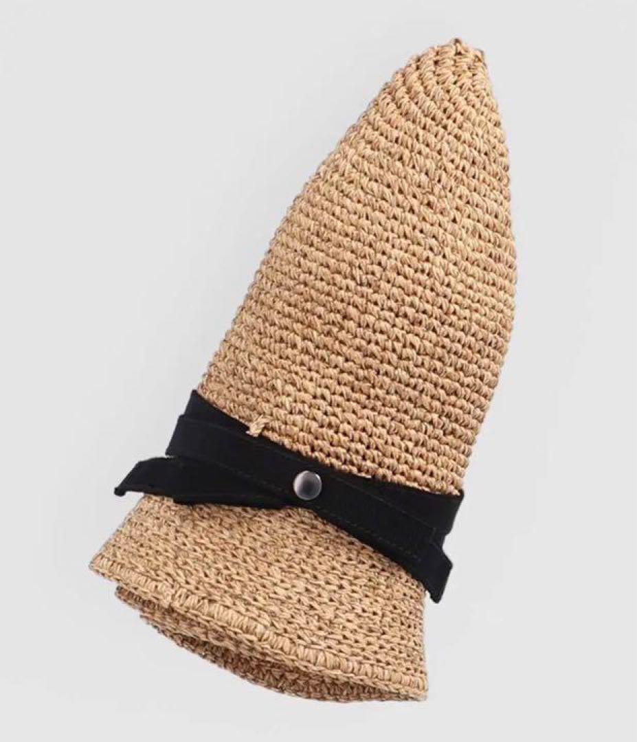 CA4LA カシラ　たためる帽子クルット　麦わら帽子　ペーパー