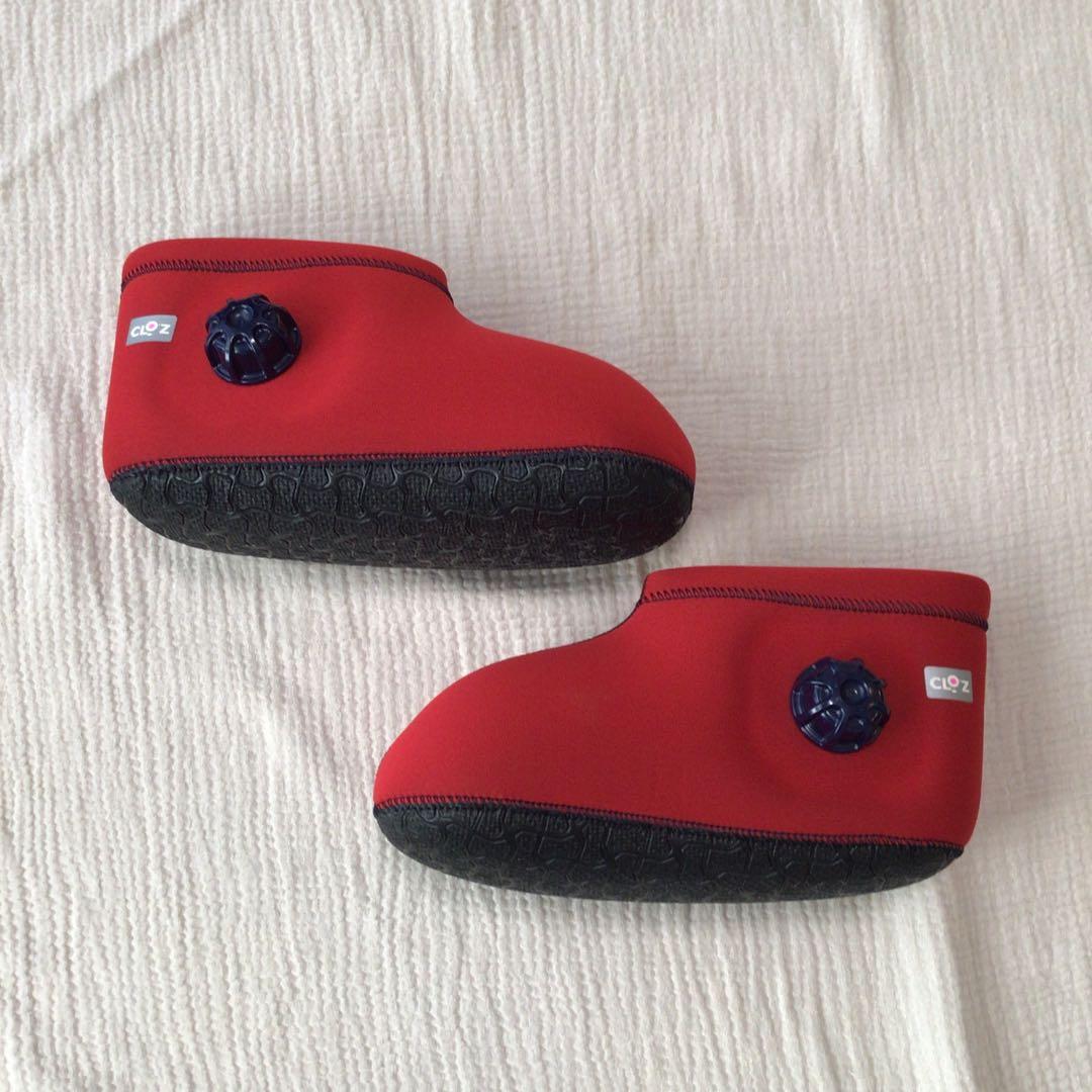 クロッツ　やわらか湯たんぽ　レッド　足用ショートタイプ