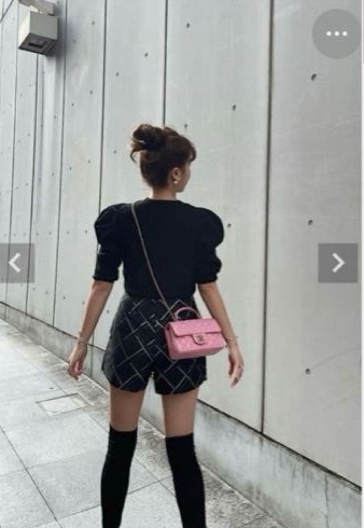 sheller メタリックラインキュロット