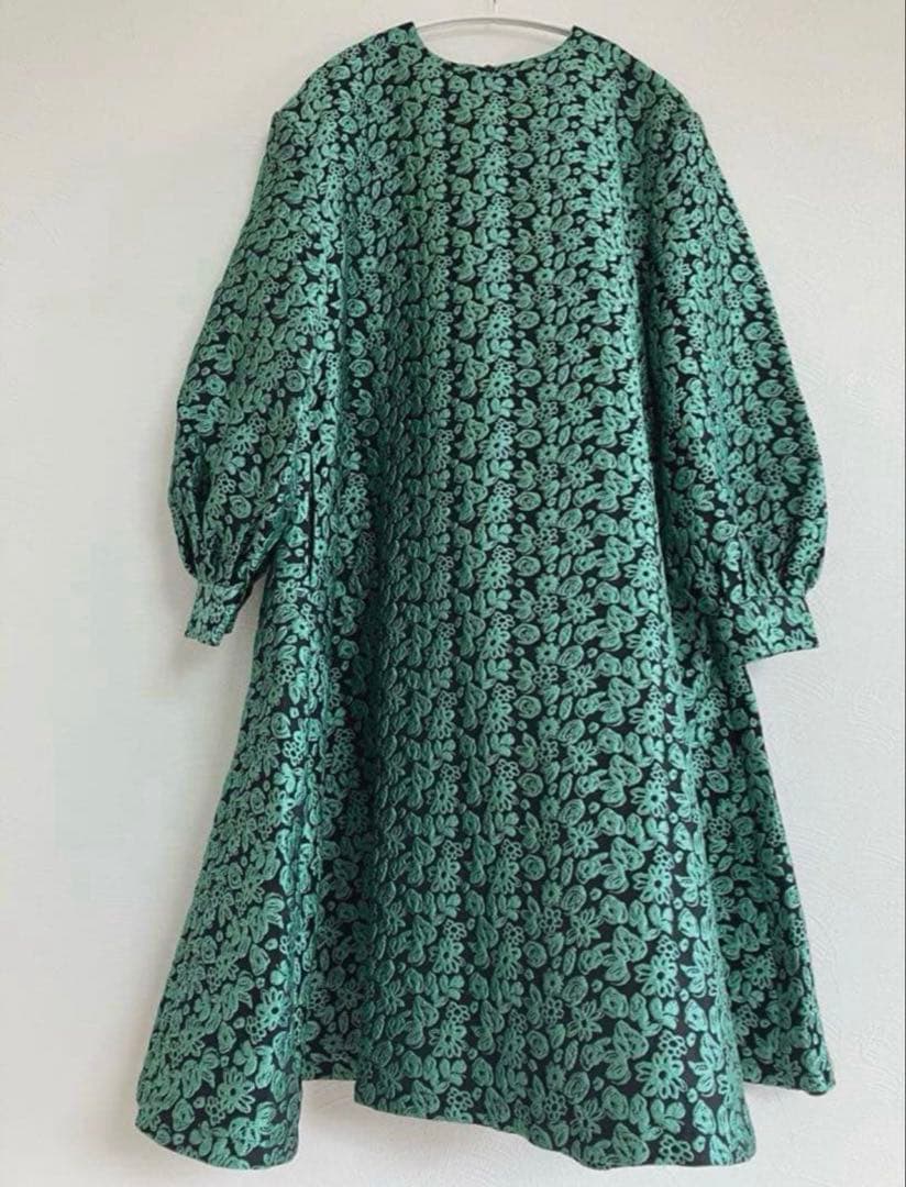 【SANSeLF】 jacquard flower dress sanw21