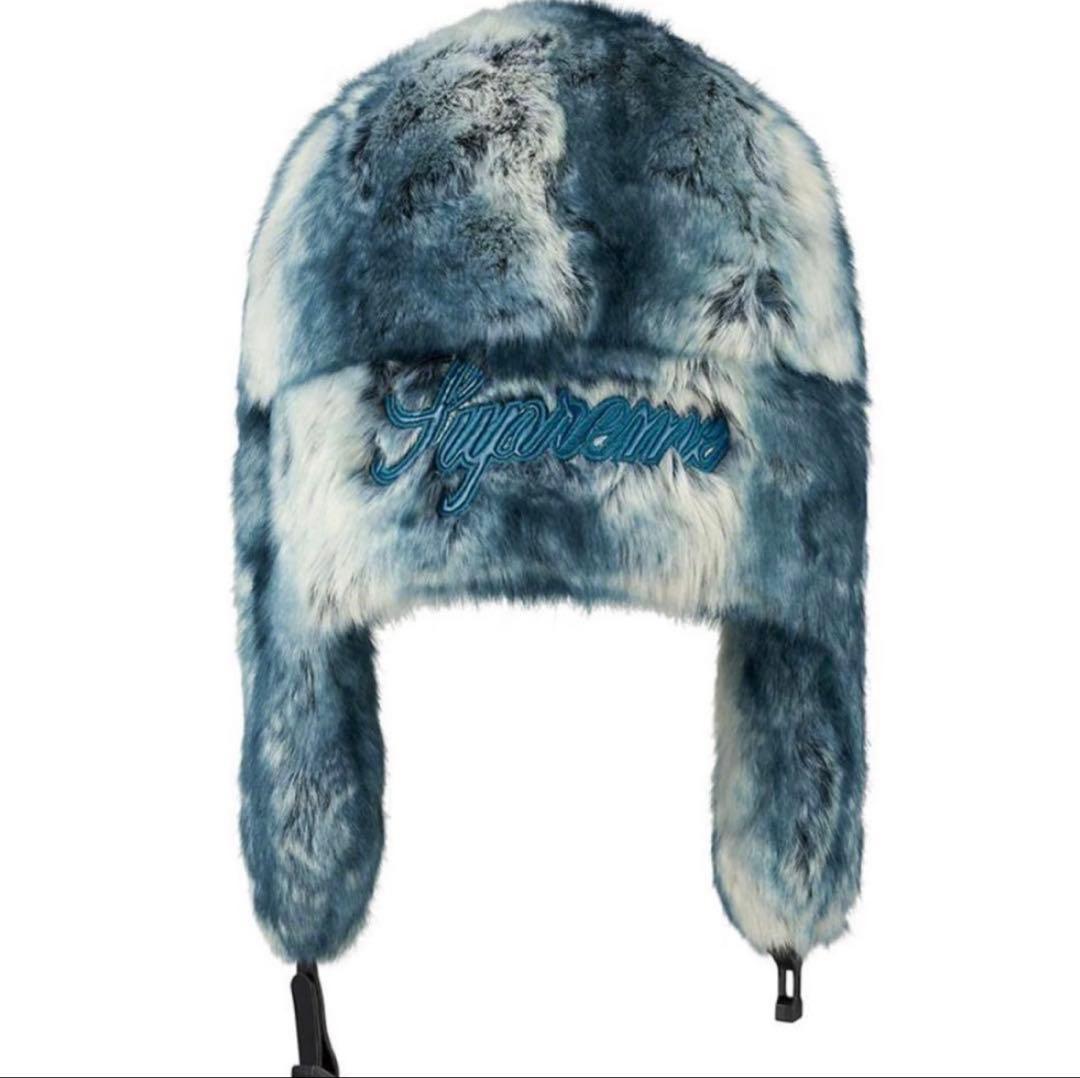 Supreme Faux FurTrooper BlueフライトキャップM/L
