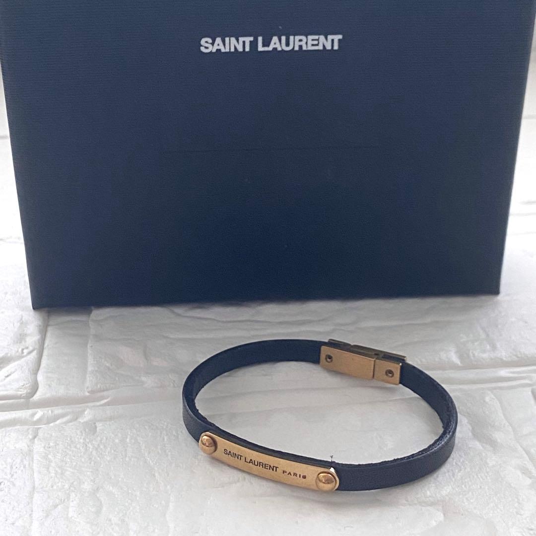 SAINT LAURENT PARIS レザーブレスレット