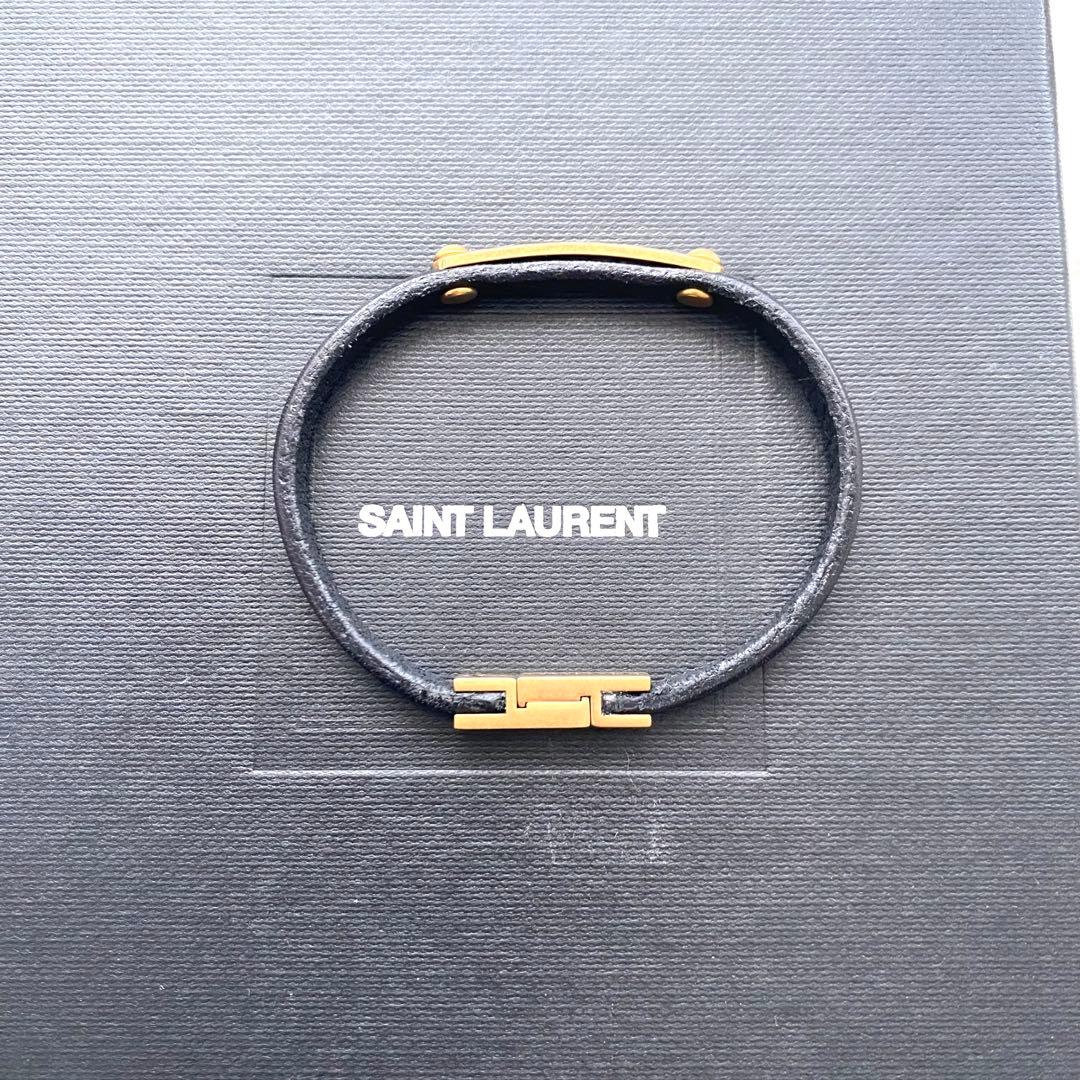SAINT LAURENT PARIS レザーブレスレット