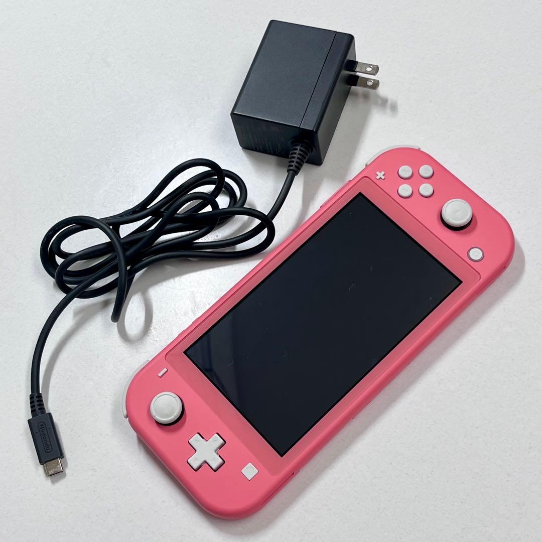 Nintendo Switch Lite ピンク （コーラル）本体 充電器付き
