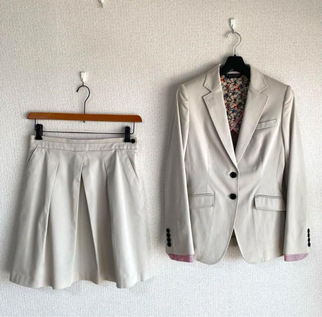 ポールスミス ブラックレーベル スカートスーツ 上40下42 W72 DMW