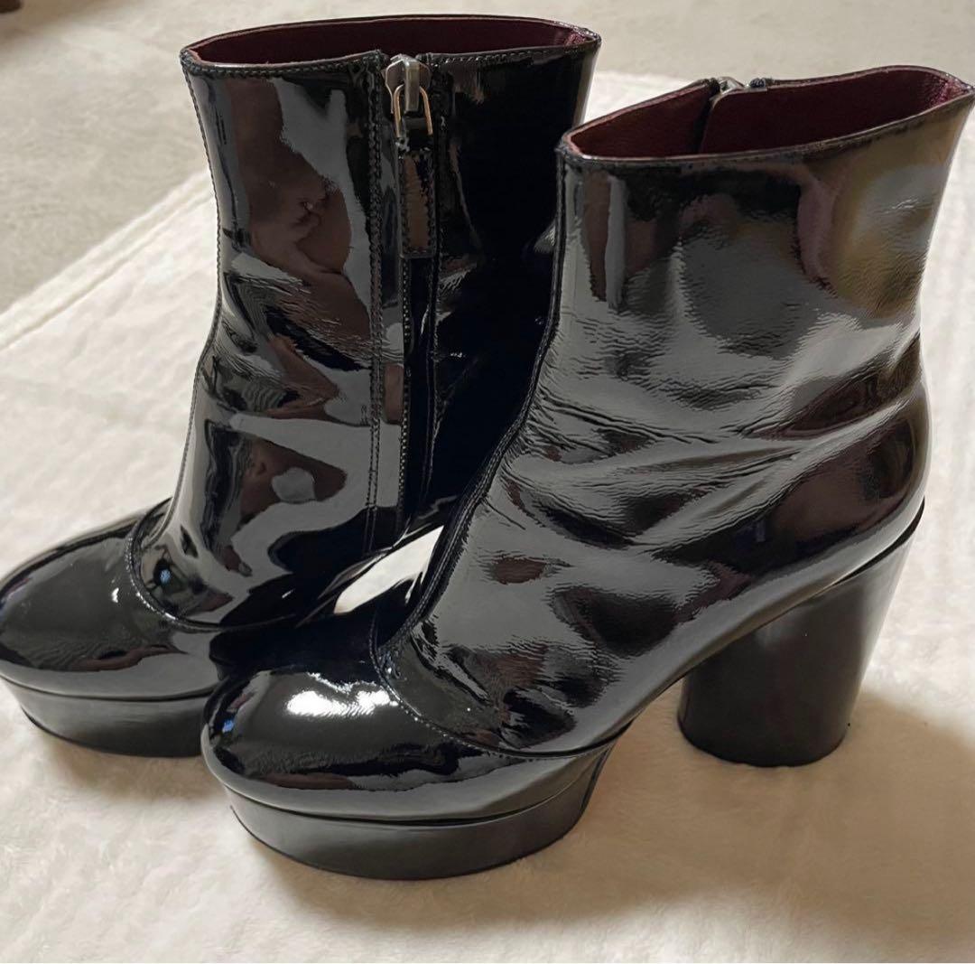 ✨美品✨マークジェイコブス ブーツ 黒 ブラック アンクル 厚底 レザー 人気