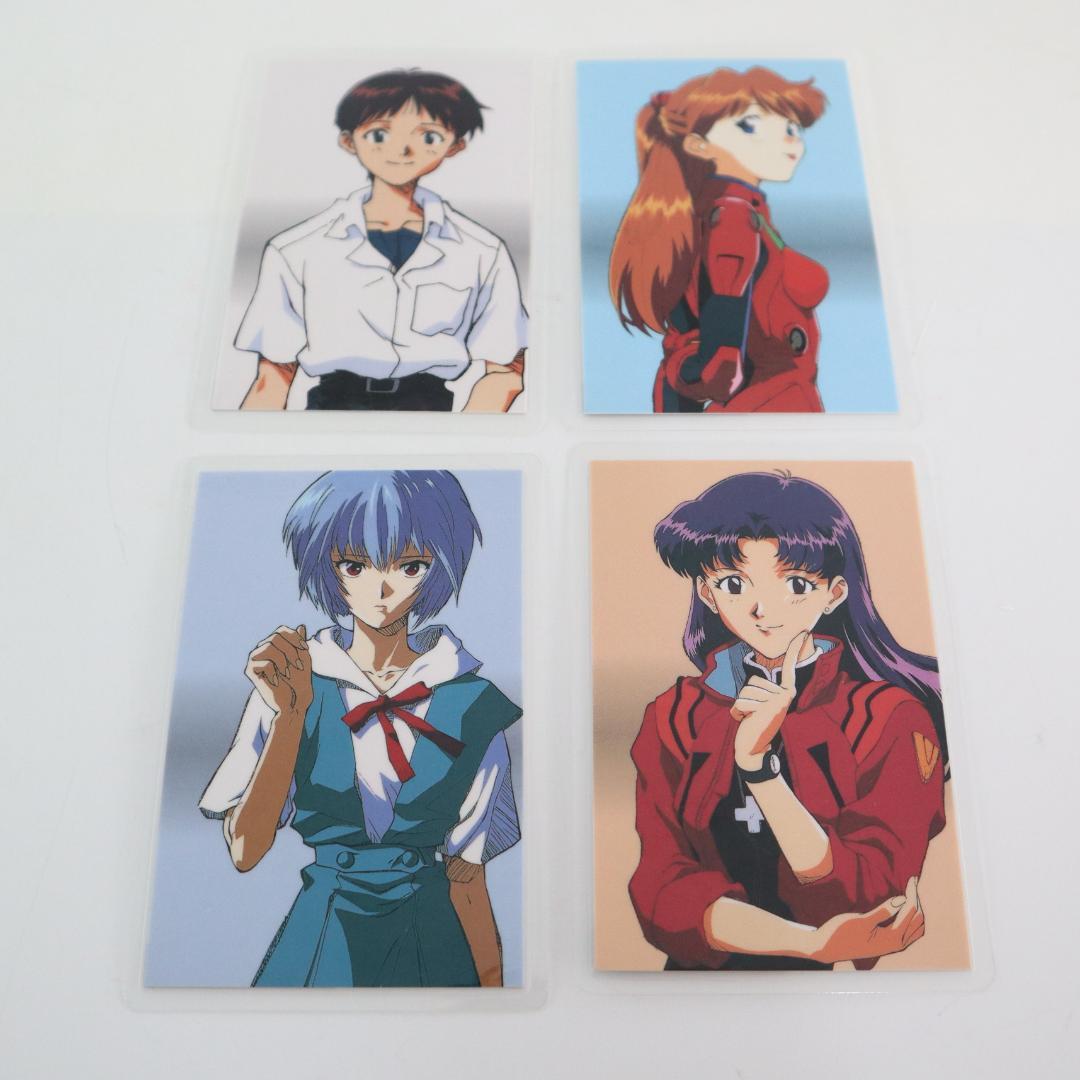 新世紀エヴァンゲリオン　ラミネートカード　4枚　碇シンジ・綾波レイ・葛城みさと