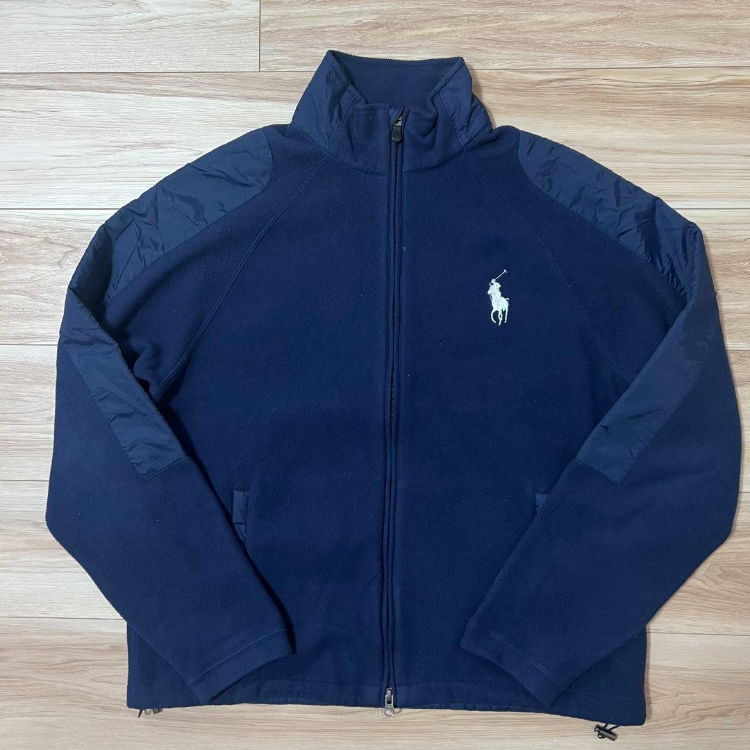 ポロゴルフ　ラルフローレン　フリース　ナイロン　ジャケット　ブルゾン　メンズ　L