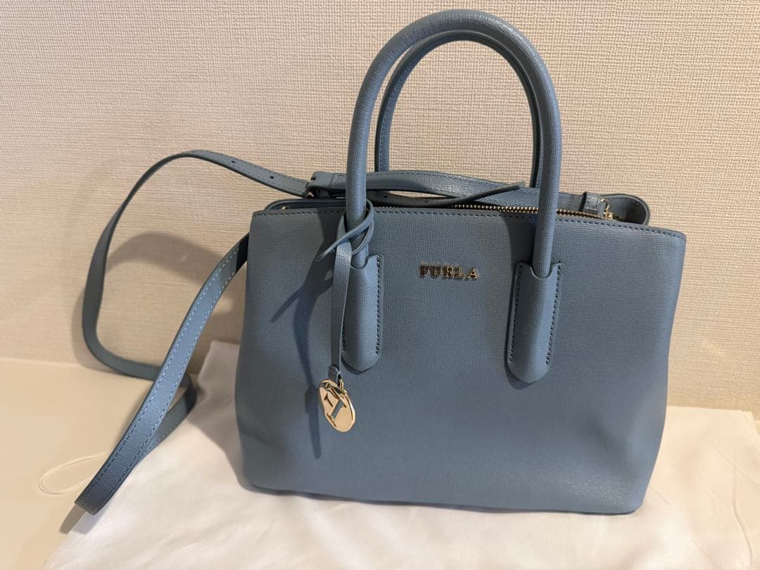 FURLA フルラ ハンドバッグ ショルダーバッグ 2way ブルー