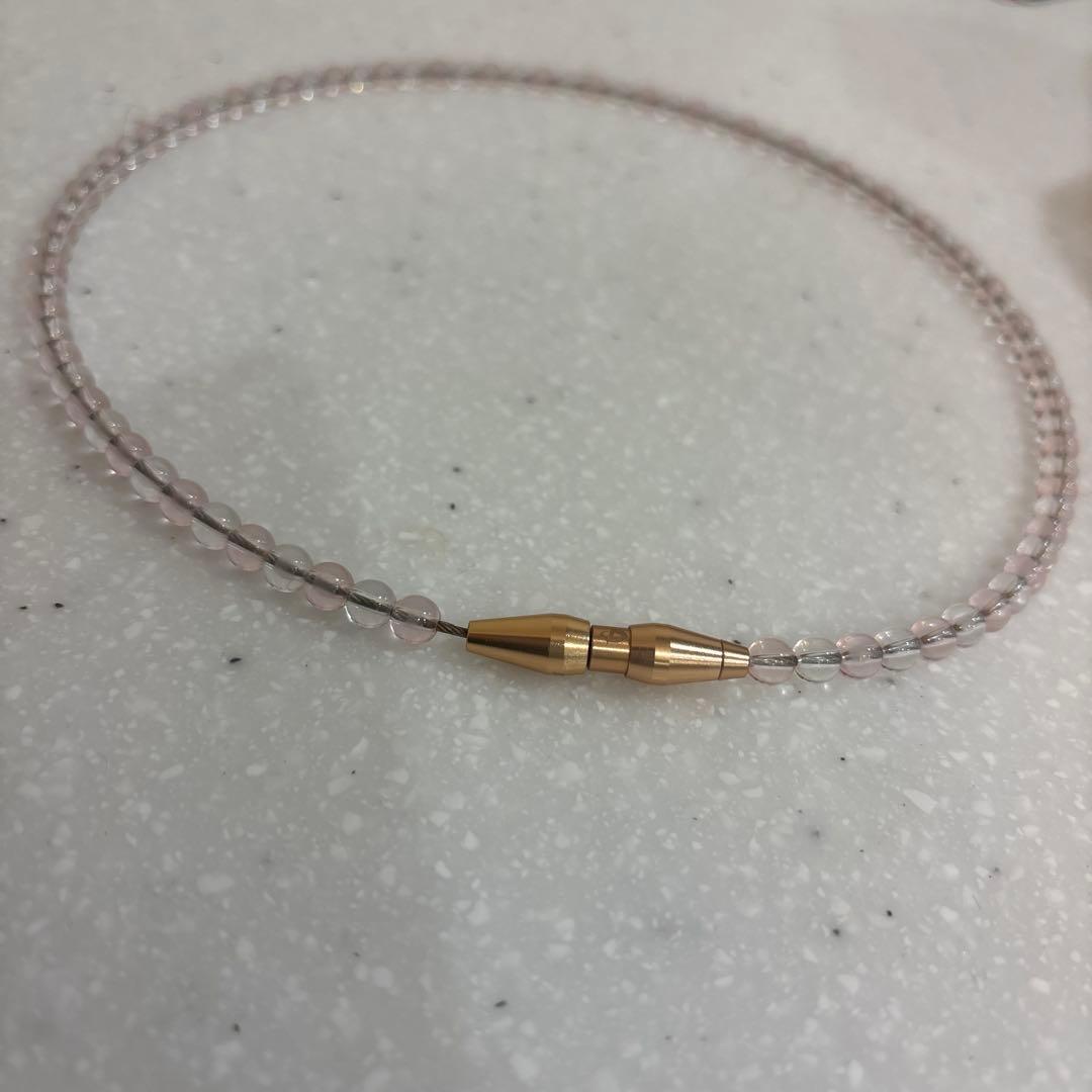 RAKUWAネックレス EXTREME クリスタルタッチ　ピンクゴールド/クリア