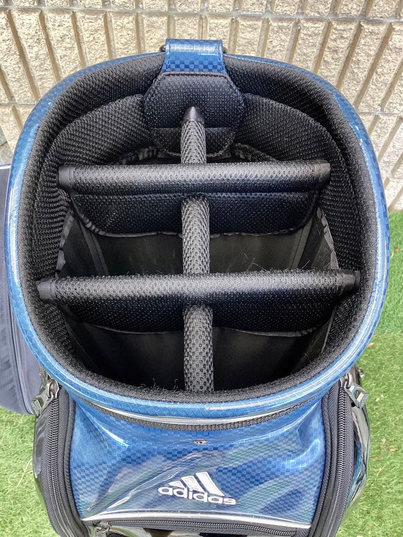 戦*ン様 adidas アディダス市松模様キャディバッグ