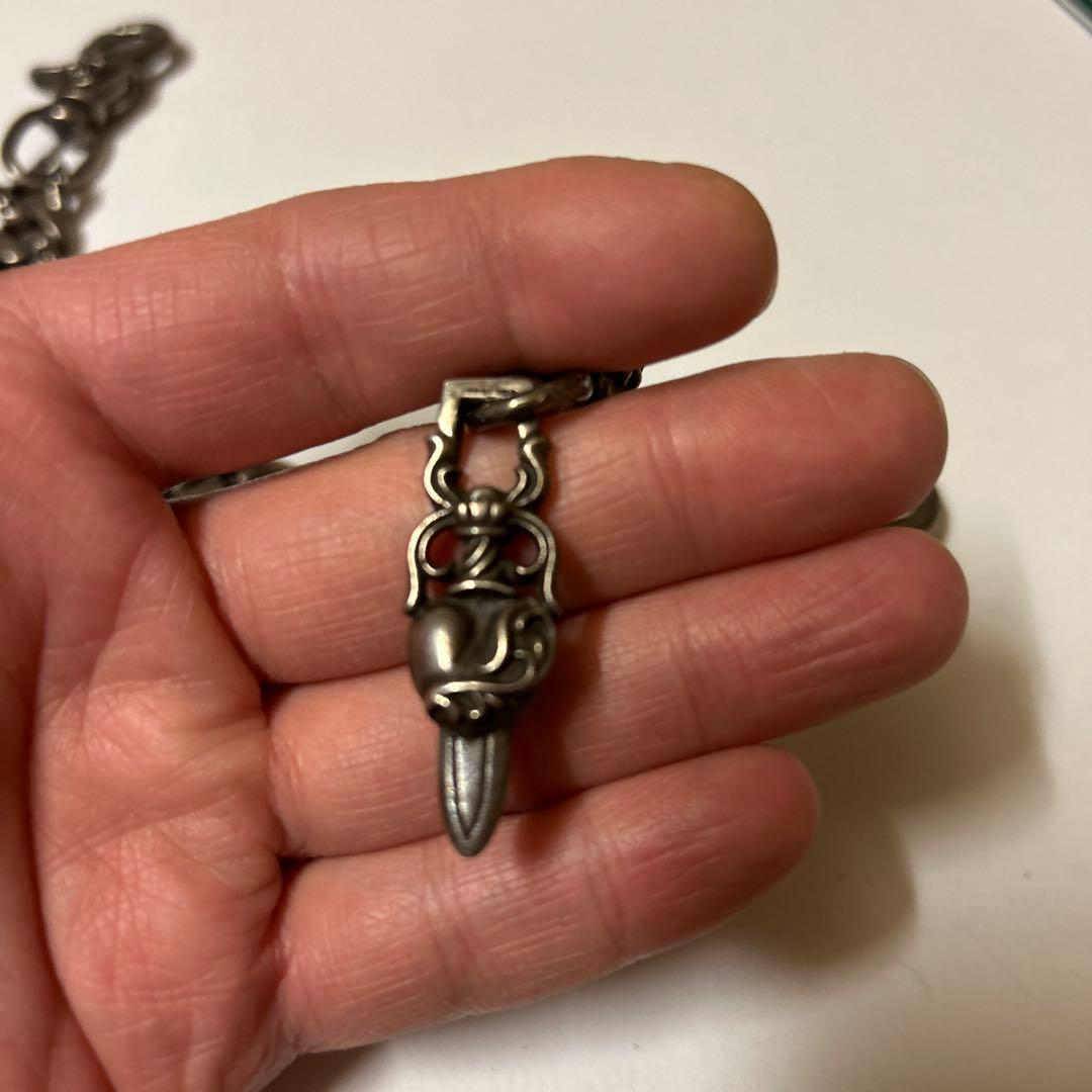 専用　ウォレットチェーン　シルバー950 クロムハーツハートダガー　カスタム