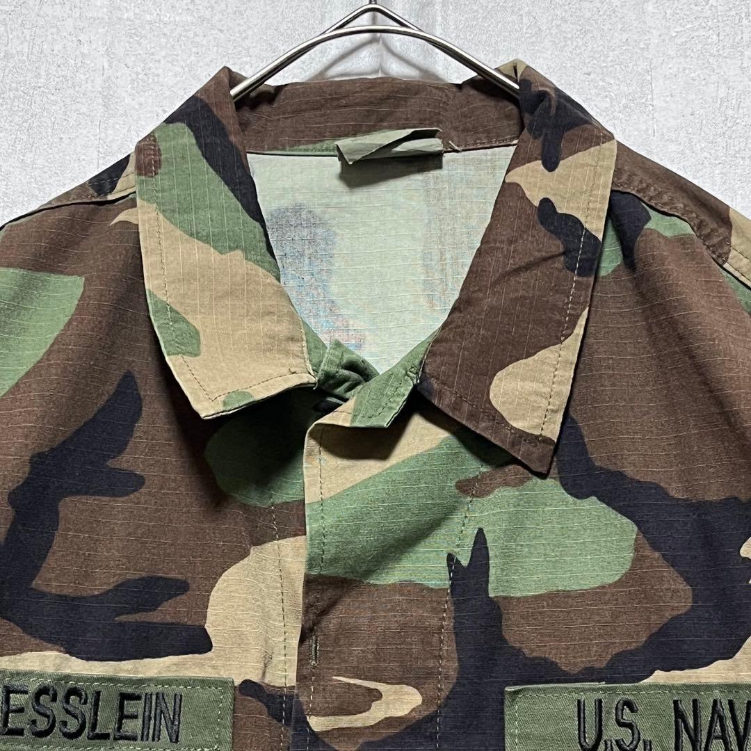 j116 US NAVY ウッドランドカモ コンバットジャケット ミリタリー