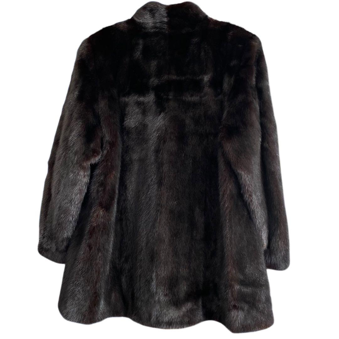 MIAROSA ミアロサ ブラックミンク コート 大きいサイズ13-15号