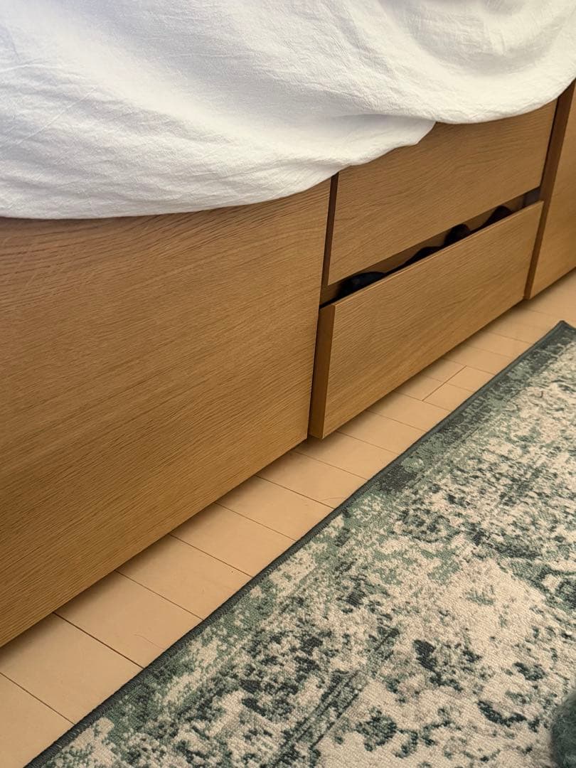 3月まで　NITORI シングルフレーム引き出し付き 【大阪市直接引き取り限定】