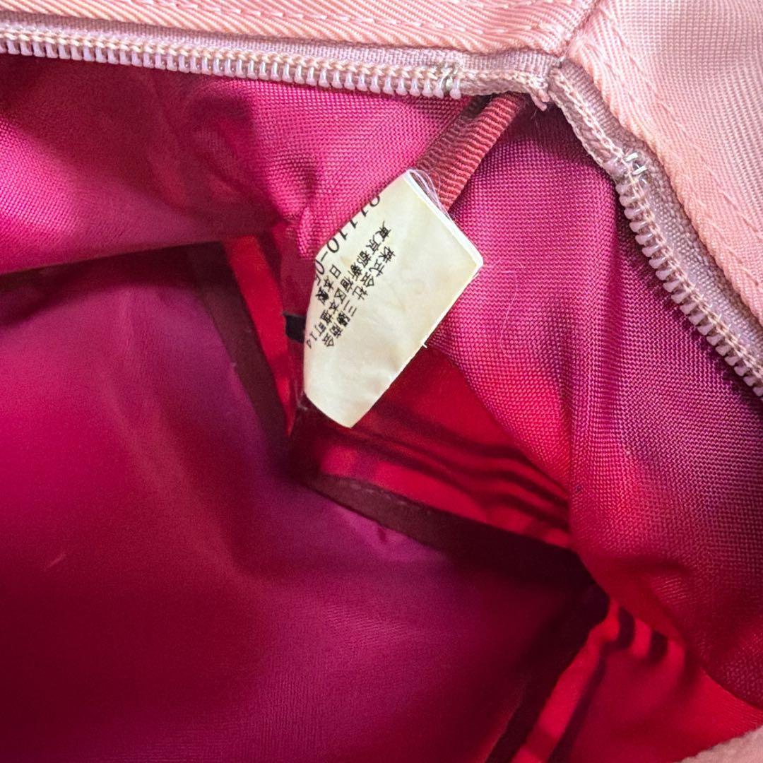 希少✨Burberry Blue Label ピンク 舟形 ミニトートバッグ