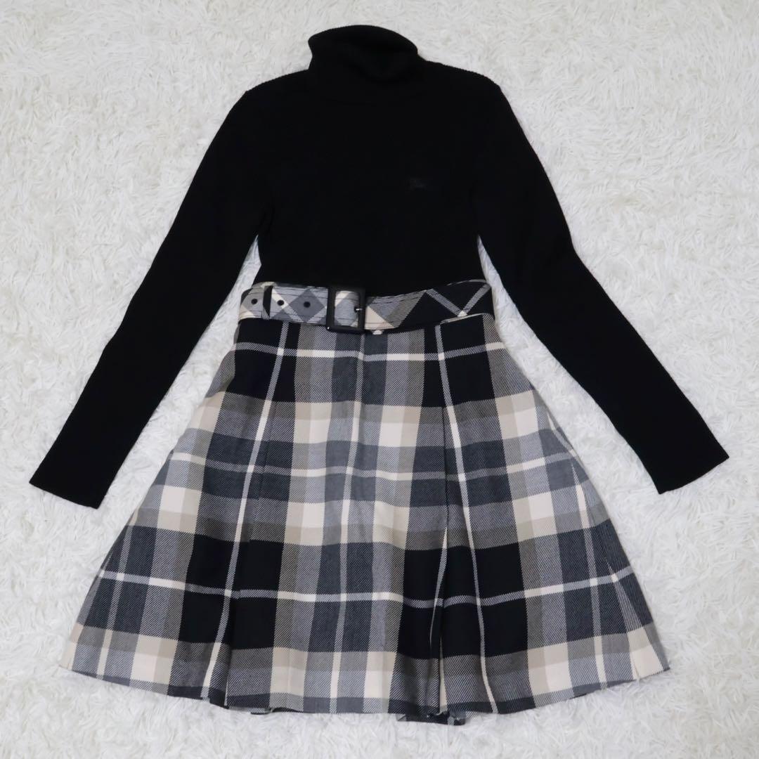 バーバリーブルーレーベル　ワンピース　ブラック　Sサイズ