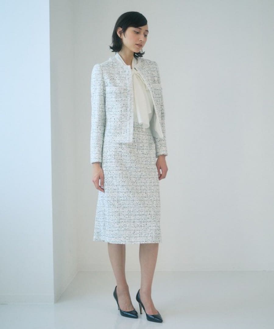 ANAYI シルクデシンボウタイブラウス 38