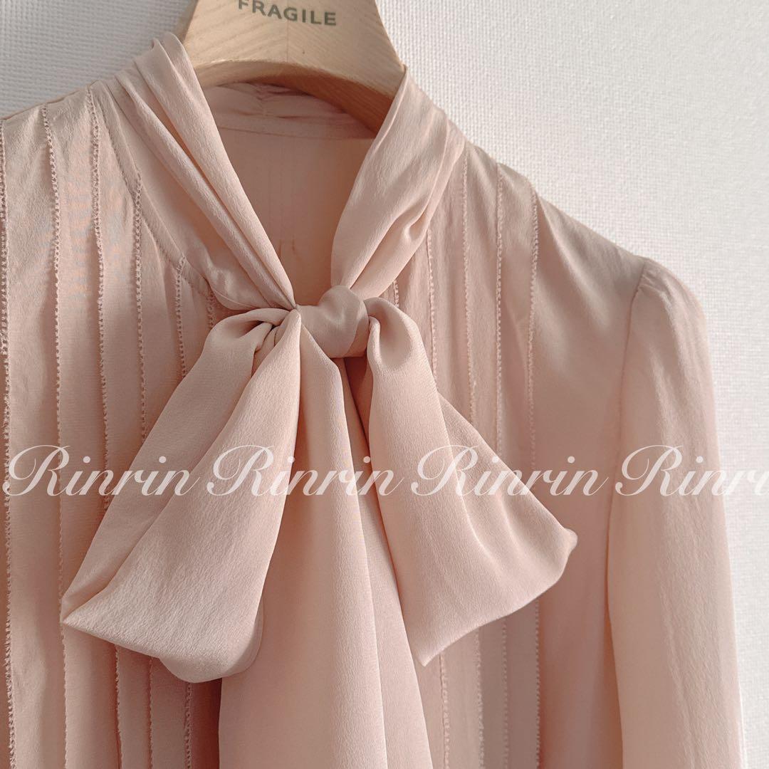 ANAYI シルクデシンボウタイブラウス 38