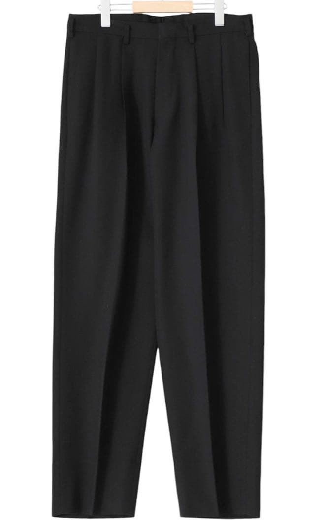 【新品未使用】HEUGN Geoge BLACK GABA TROUSER010