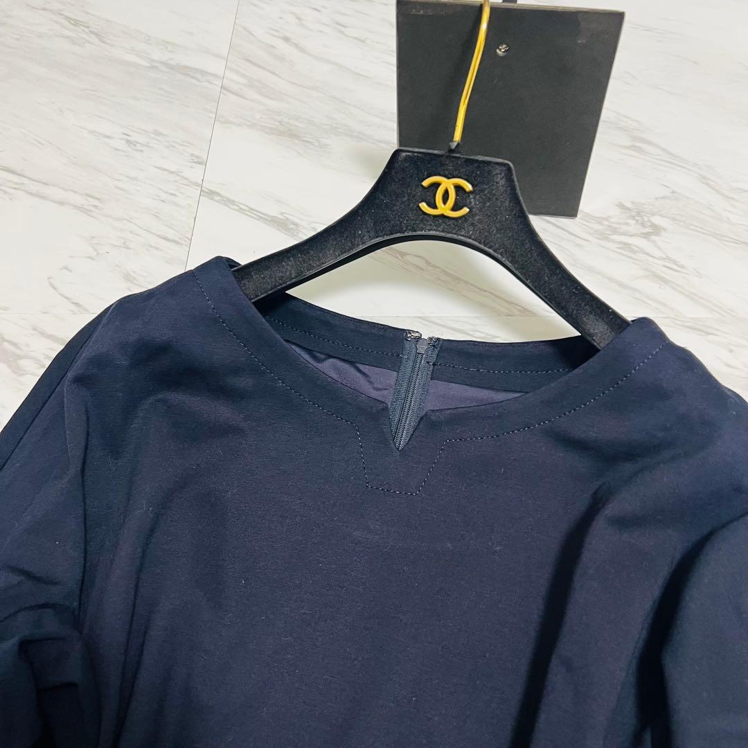 新品同様 レリアン 近年モデル ロングワンピース ツイード セレモニー 3L