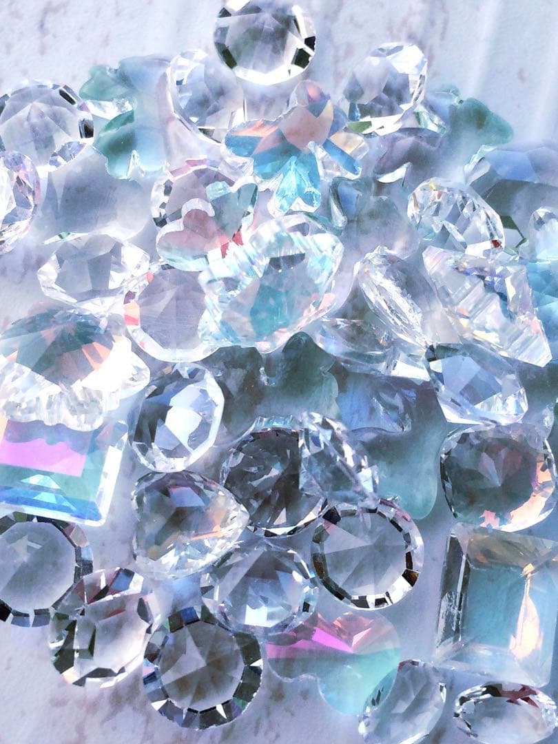 ✧1点物✧高級ガラス✧クリア＆AB✧ガラスビジュー✧クリスタルガラス✧アソート✧