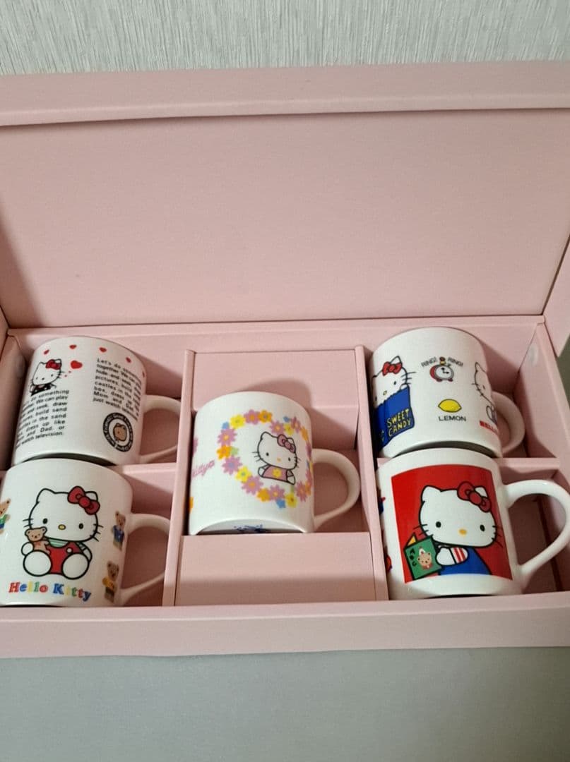 【希少レア】25th 25周年 ハローキティ ケーキ皿&カップ 10点セット