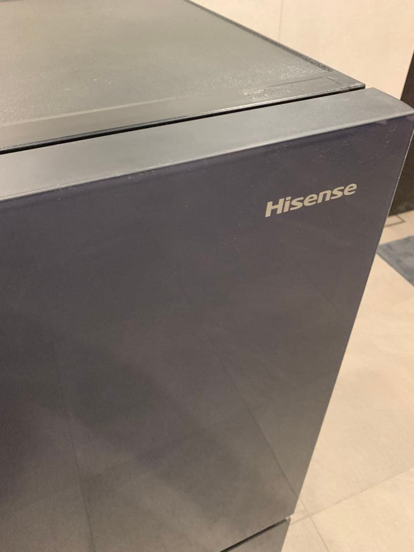 極美品Hisense 冷蔵庫１６２Ｌ　ガラス2ドア2022年製