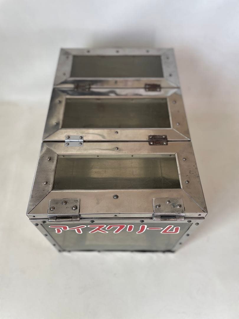 アイスクリーム 携帯ボックス アイス売りの保管ケース ショーケース 昭和レトロ