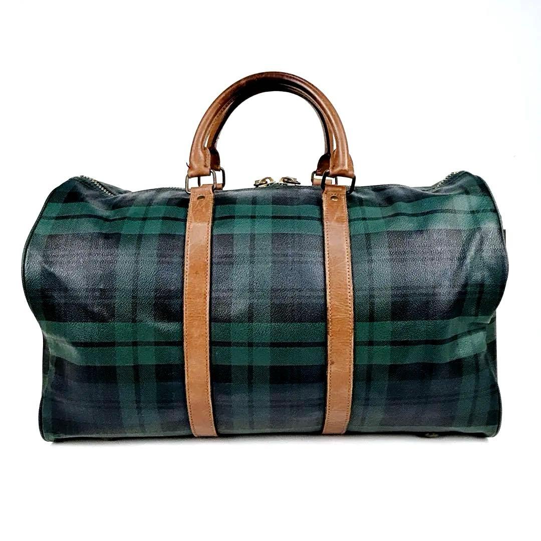 大容量　ポロラルフローレン　ボストンバック　2WAY 肩掛け　ブラックウォッチ