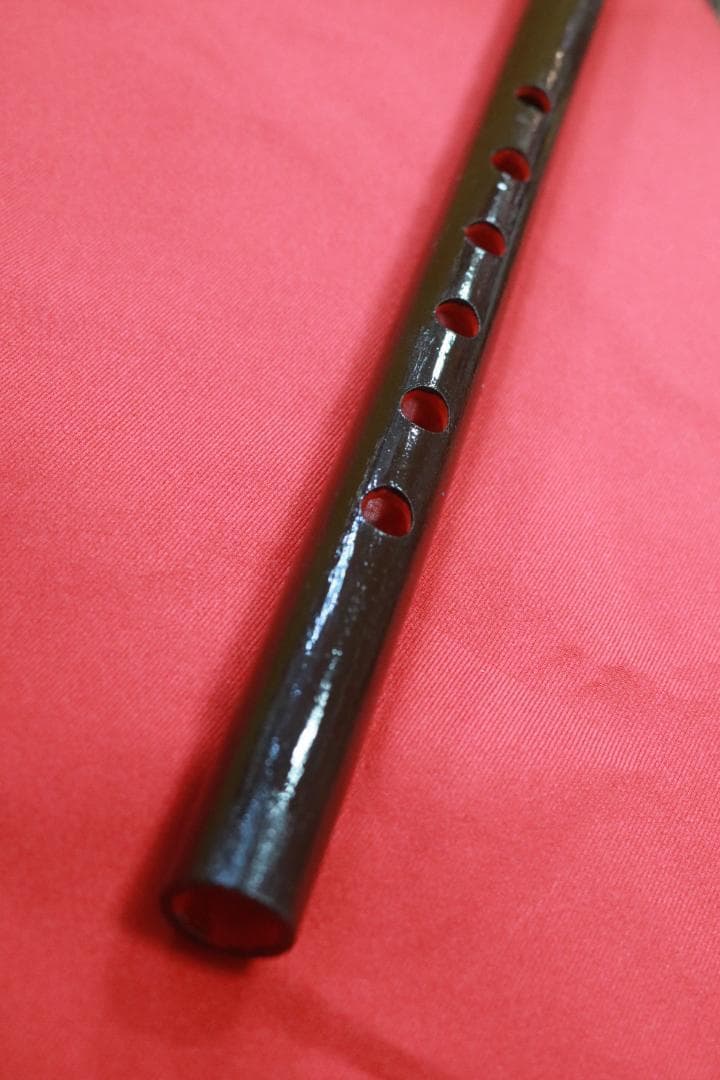 沖縄県産　琉球横笛　竹製（A♯調）基本の音の高さになります。手工品　新品未使用