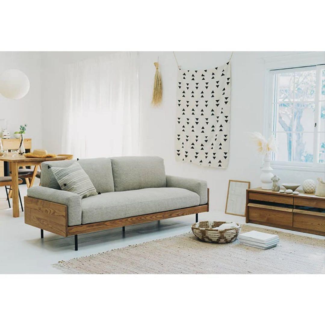 ウニコ　TREL(トレル)　カバーリングソファ 3シーター