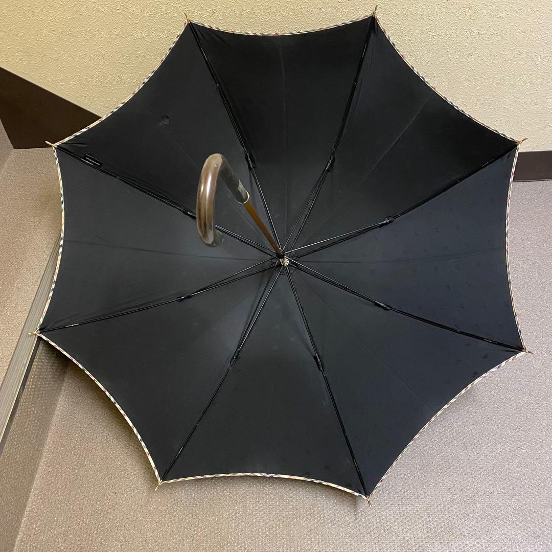 傘　長傘　バーバリー　Burberry ノバチェック　ロゴ入り