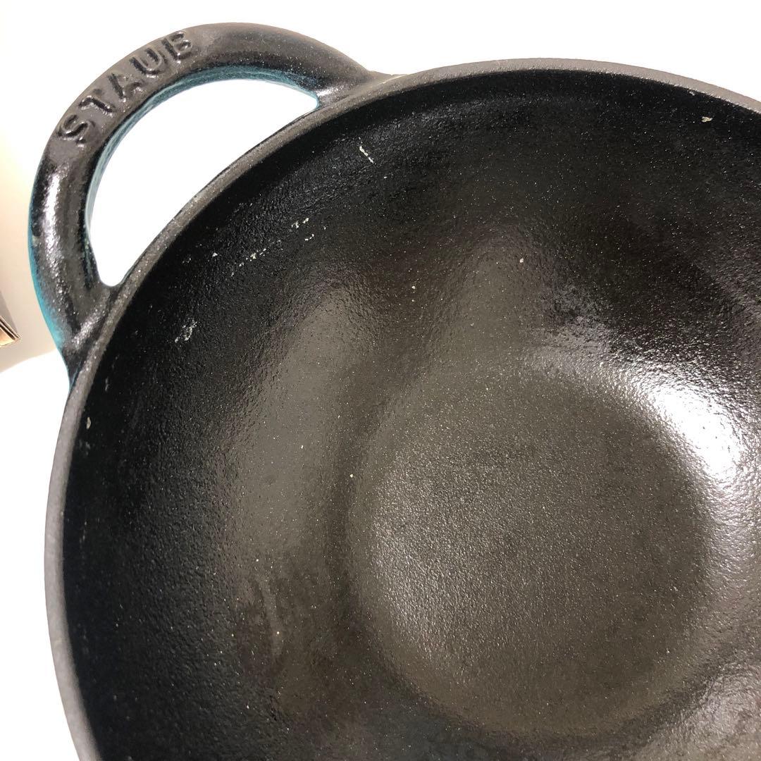 staub ミルクパン ベビーウォック　ミント 直径約16cm