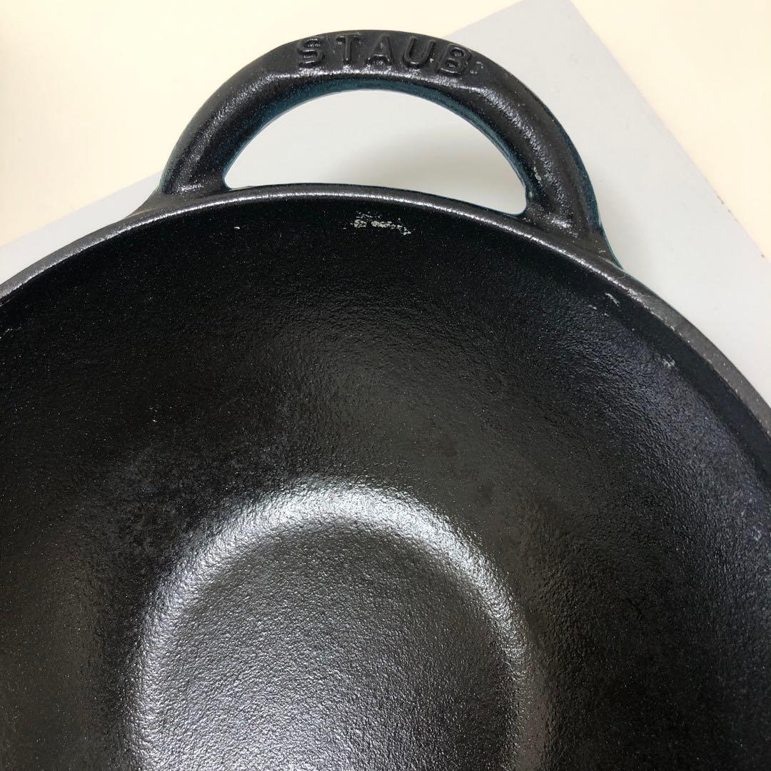 staub ミルクパン ベビーウォック　ミント 直径約16cm