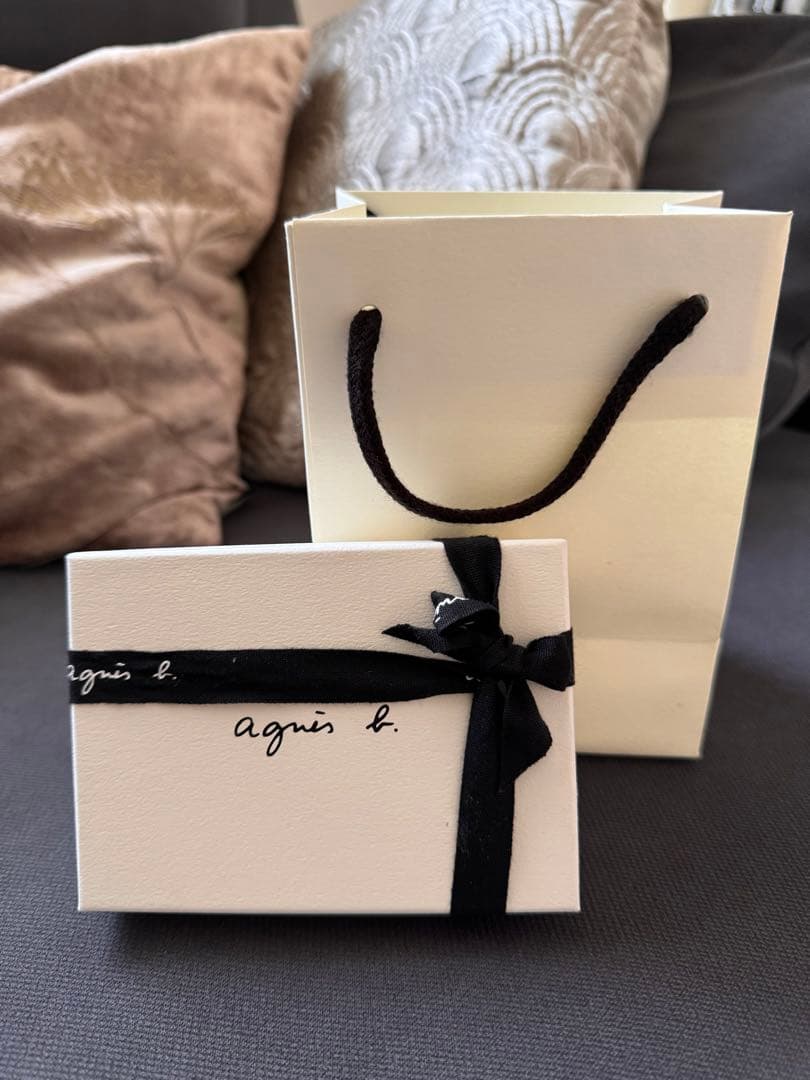 【新品箱付き】アニエスベー 名刺入れ ギフトボックス付き