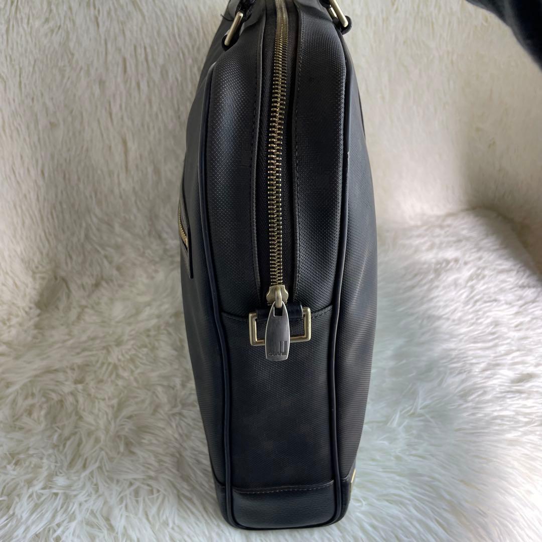 美品 ダンヒル ビジネスバッグ ブリーフケース 2way PVC レザー A4可
