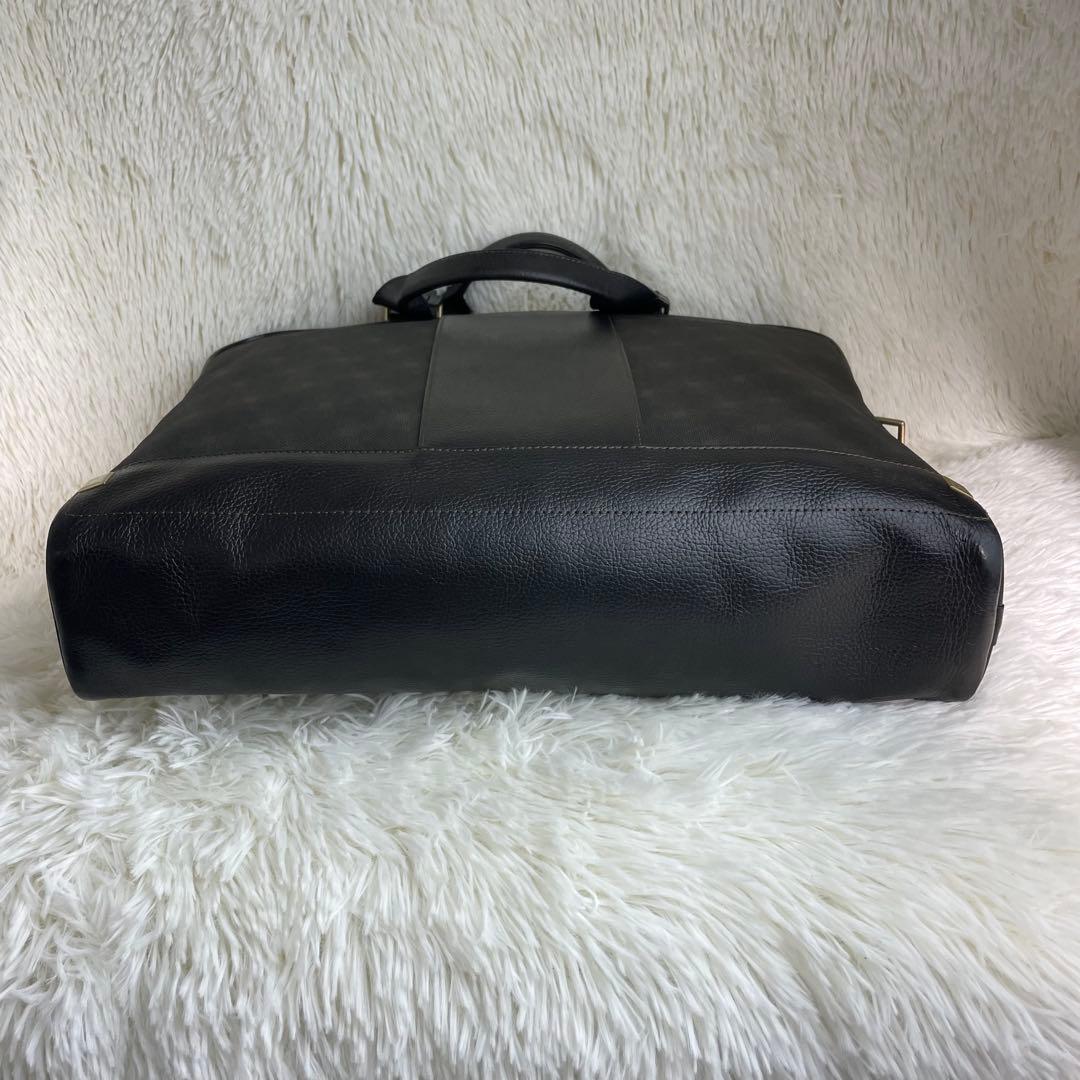 美品 ダンヒル ビジネスバッグ ブリーフケース 2way PVC レザー A4可