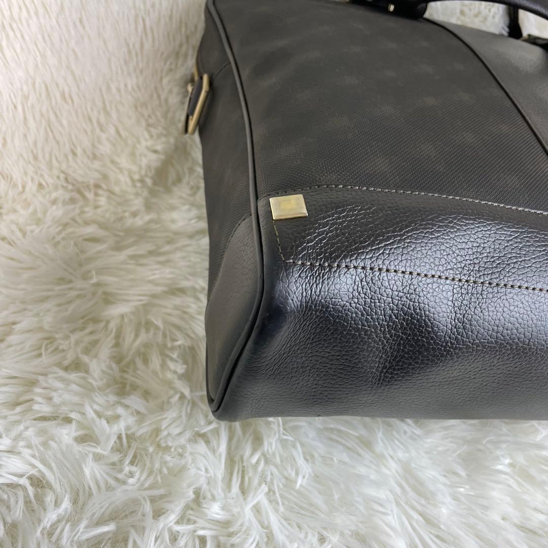 美品 ダンヒル ビジネスバッグ ブリーフケース 2way PVC レザー A4可