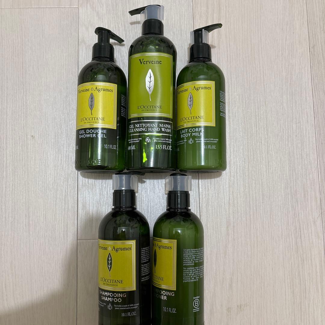 ロクシタンヘアケア新品　ボディケア新品　ルームフレグランス　ハーモニー残約半分