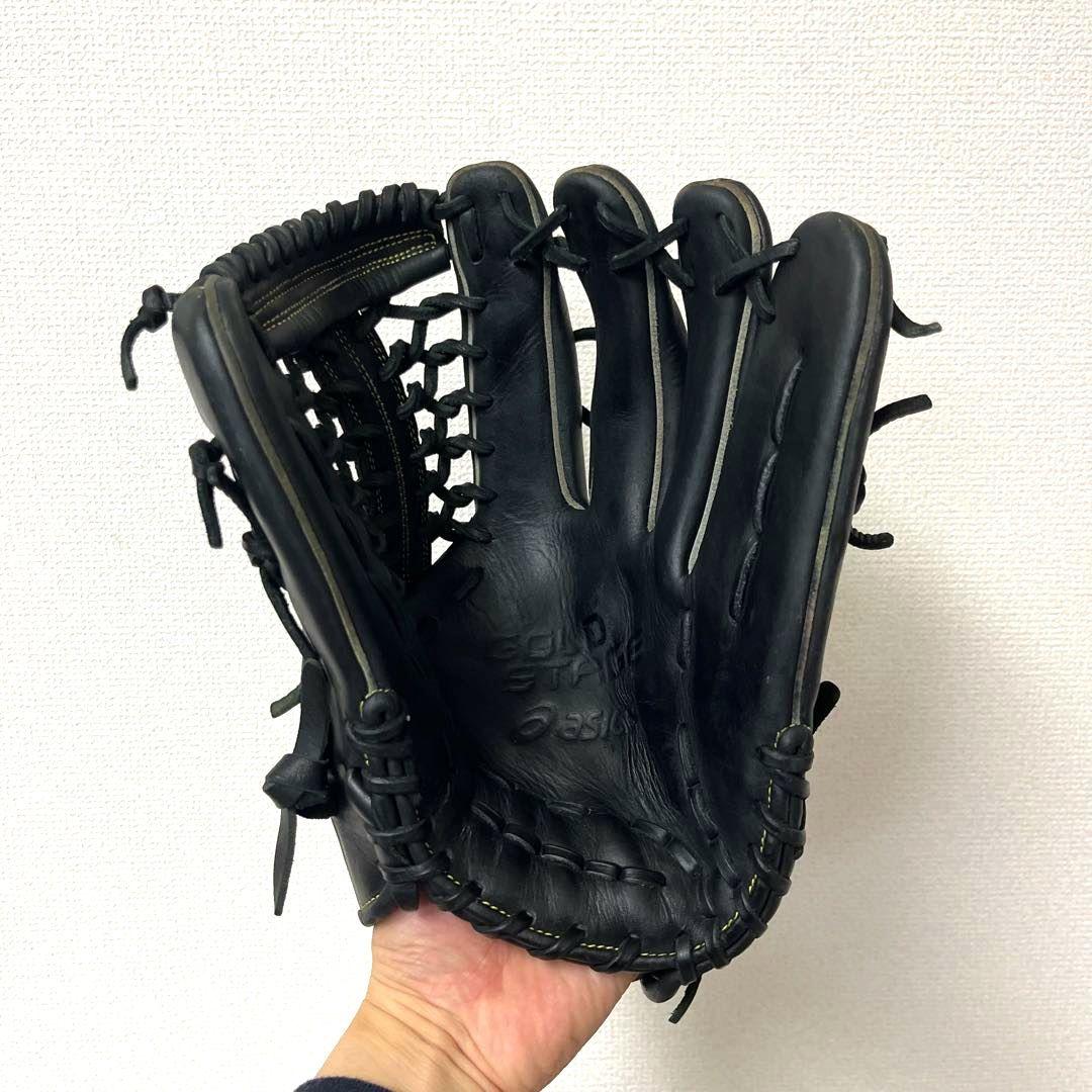833 アシックス ゴールドステージ 型抜群 即戦力 軟式 外野手用グローブ