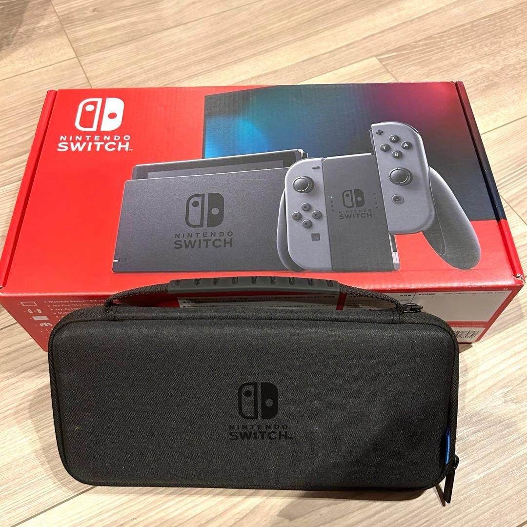 Nintendo Switch 本体 グレー 付属品完備　おまけ付き