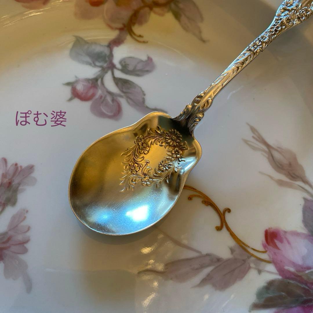 【米国／ドミニク＆ハフ】純銀 スターリングシルバー／アイスクリームスプーン ２本