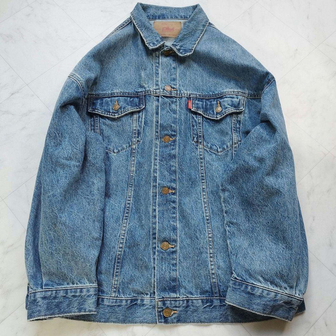 極美品　未使用級　アングリッド　ビックシルエットデニムジャケット　ブルー　25